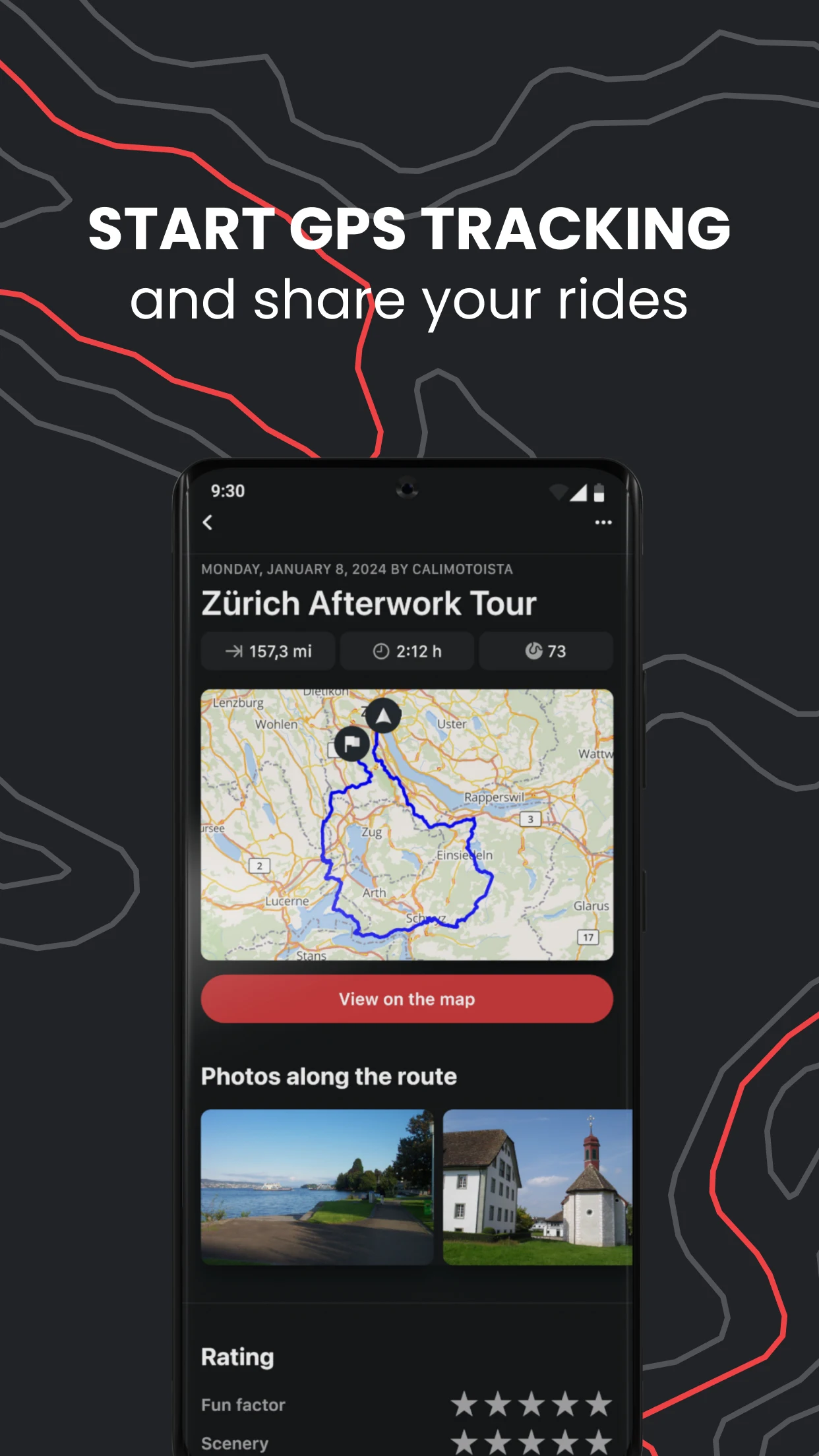 calimoto Motorcycle Navigation screenshot