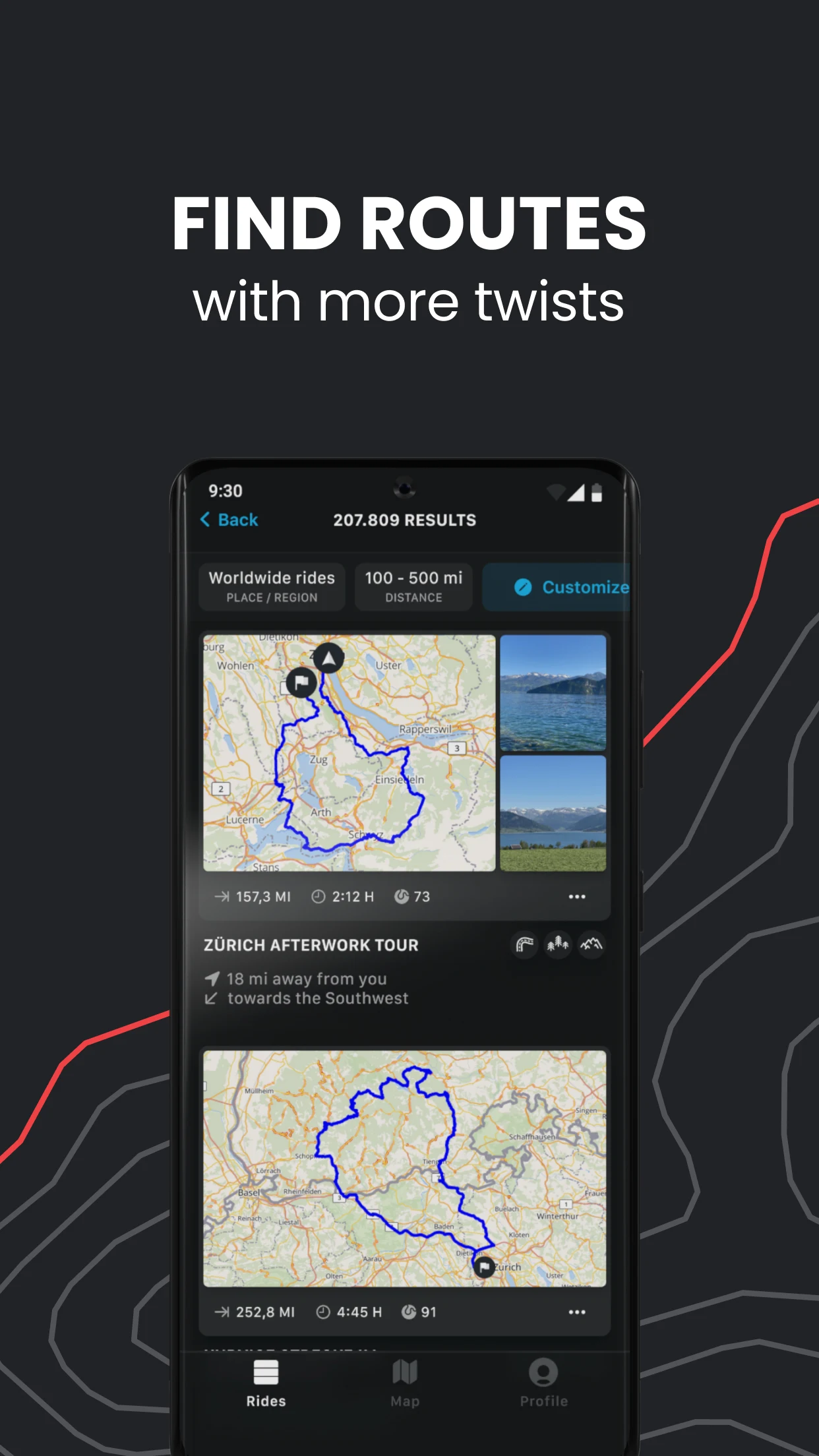 calimoto Motorcycle Navigation screenshot