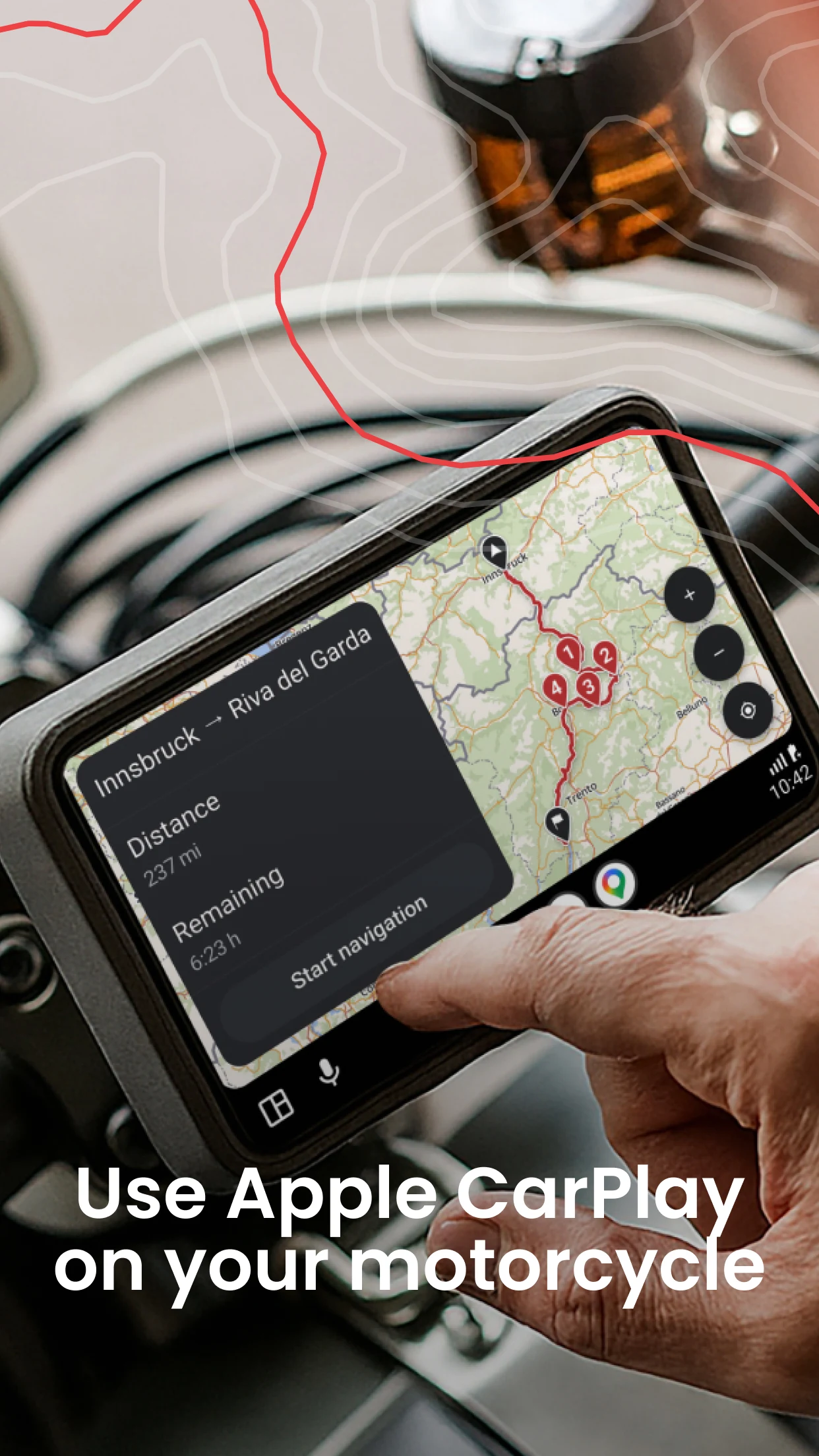 calimoto Motorcycle Navigation screenshot